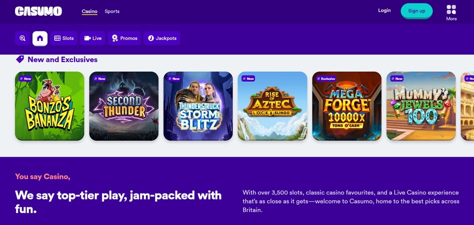 Casumo non GamStop casinos